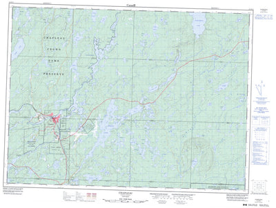 Natural Resources Canada Chapleau, ON (041O14 CanMatrix) digital map