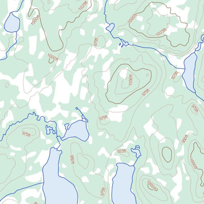 Natural Resources Canada Chapman Lake, MB (064B16 Toporama) digital map