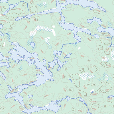 Natural Resources Canada Cherrington Lake, ON (053D10 Toporama) digital map