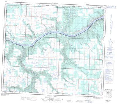 Natural Resources Canada Cherry Point, AB (084D04 CanMatrix) digital map