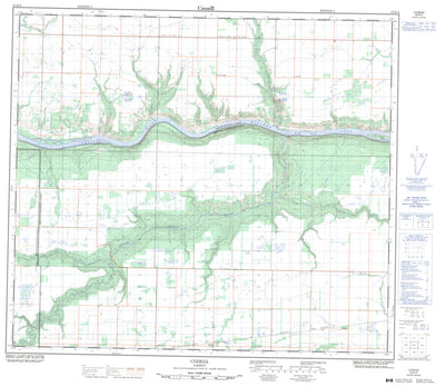 Natural Resources Canada Codesa, AB (083M16 CanMatrix) digital map