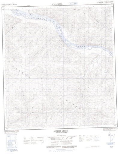 Natural Resources Canada Coffee Creek, YT (115J14 CanMatrix) digital map
