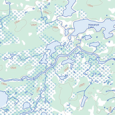 Natural Resources Canada Cohen Lake, MB (064I09 Toporama) digital map