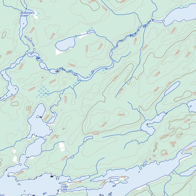 Natural Resources Canada Coles Lake, ON (052P04 Toporama) digital map