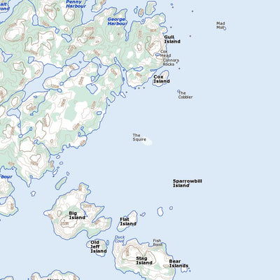 Natural Resources Canada Comfort Bight, NL (003E04 Toporama) digital map