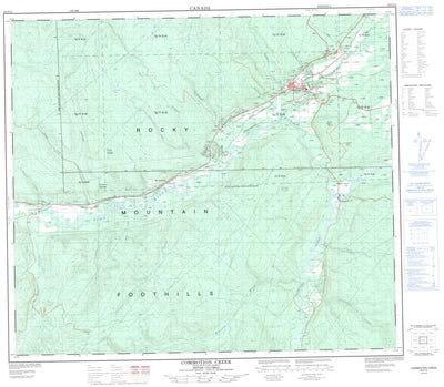 Natural Resources Canada Commotion Creek, BC (093P12 CanMatrix) digital map