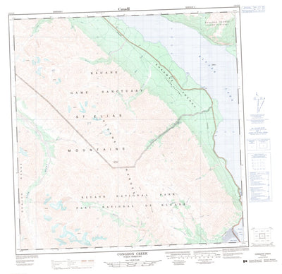 Natural Resources Canada Congdon Creek, YT (115G02 CanMatrix) digital map