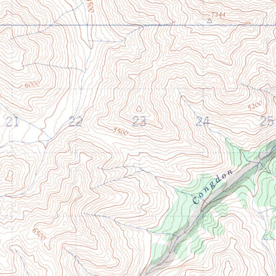 Natural Resources Canada Congdon Creek, YT (115G02 CanMatrix) digital map