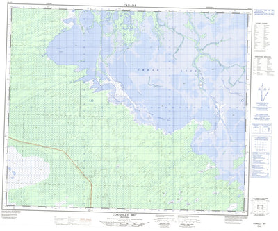 Natural Resources Canada Connolly Bay, MB (063F07 CanMatrix) digital map