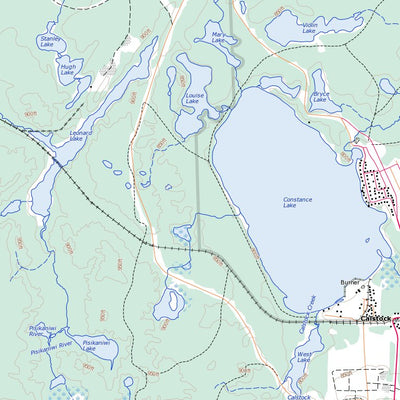 Natural Resources Canada Constance Lake, ON (042F16 Toporama) digital map
