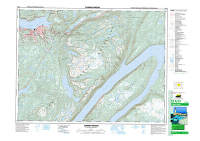 Natural Resources Canada Corner Brook, NL (012A13 CanMatrix) digital map