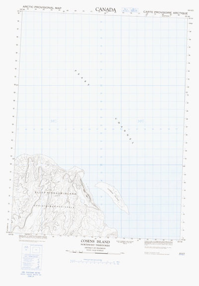 Natural Resources Canada Cosens Island, NU (069G02 CanMatrix) digital map