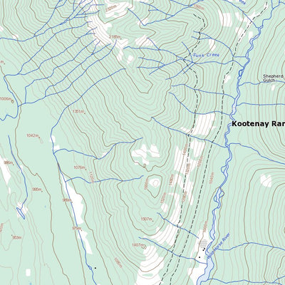 Natural Resources Canada Cranbrook (082G12 Toporama) digital map