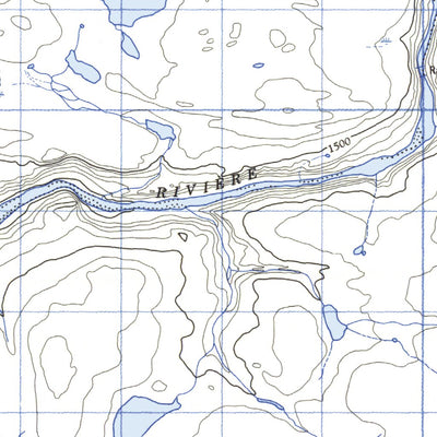 Natural Resources Canada Cratère Du Nouveau-Québec West, QC (035H05 CanMatrix) digital map