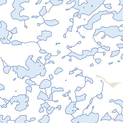 Natural Resources Canada Crave Lake, MB (054M14 Toporama) digital map