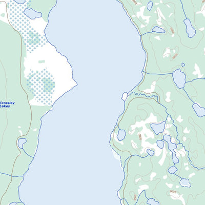 Natural Resources Canada Crossley Lakes (107A10 Toporama) digital map