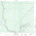 Natural Resources Canada Crow Lake, AB (083P16 CanMatrix) digital map