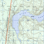 Natural Resources Canada Crow Lake, AB (083P16 CanMatrix) digital map