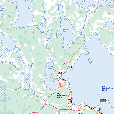 Natural Resources Canada Crowduck Lake, MB (052L03 Toporama) digital map