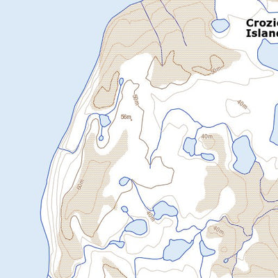 Natural Resources Canada Crozier Island, NU (068H16 Toporama) digital map