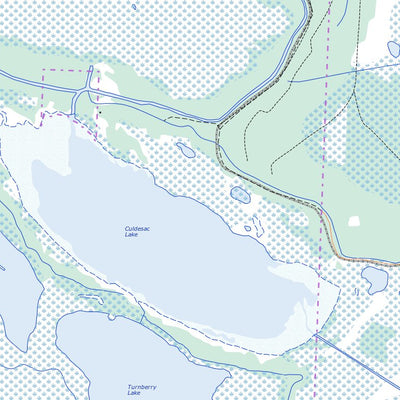 Natural Resources Canada Culdesac Lake, MB (063F12 Toporama) digital map