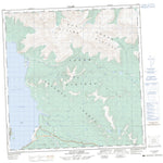 Natural Resources Canada Cultus Creek, YT (115G01 CanMatrix) digital map