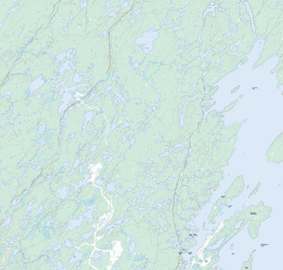 Natural Resources Canada Cunning Bay, SK (064L05 Toporama) digital map