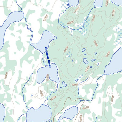 Natural Resources Canada Currie Lake, MB (064H13 Toporama) digital map