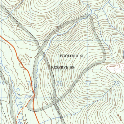 Natural Resources Canada Cut Thumb Creek, BC (093O11 CanMatrix) digital map