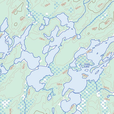 Natural Resources Canada Daly Lake (074A12 Toporama) digital map