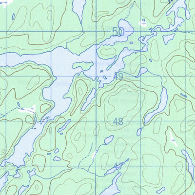 Natural Resources Canada Dardier Lake, NT (074O13 CanMatrix) digital map