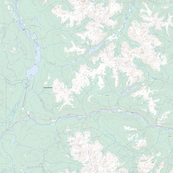 Daughney Lake, BC (105B02 Toporama) Map by Natural Resources Canada ...