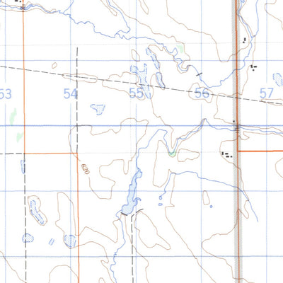Natural Resources Canada Davin, SK (072I08 CanMatrix) digital map