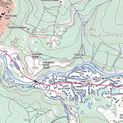 Natural Resources Canada Dawson, YT (116B03 Toporama) digital map