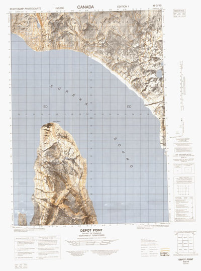 Natural Resources Canada Depot Point, NU (049G10 CanMatrix) digital map