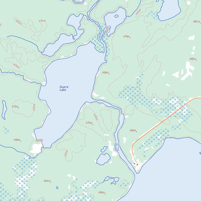 Natural Resources Canada Descharme Lake, SK (074F03 Toporama) digital map