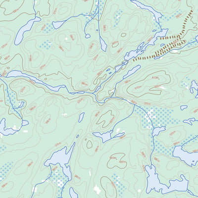 Natural Resources Canada Desnomie Lakes, SK (074B15 Toporama) digital map