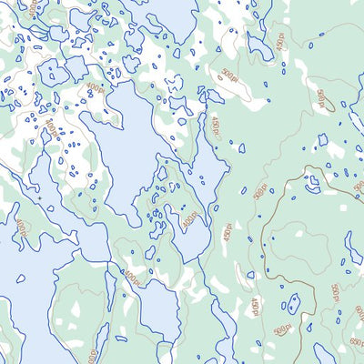 Natural Resources Canada Détroit Island, NU (024K14 Toporama) digital map