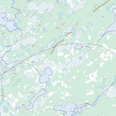 Natural Resources Canada Dewdney Lake, MB (063I10 Toporama) digital map