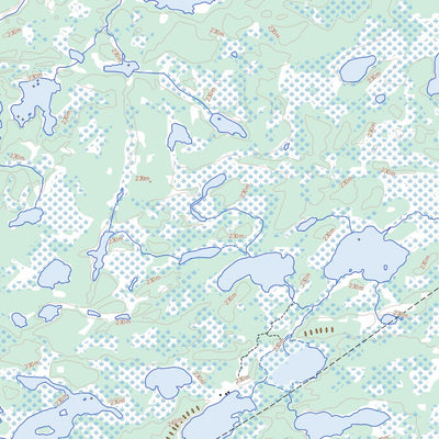 Natural Resources Canada Dewdney Lake, MB (063I10 Toporama) digital map