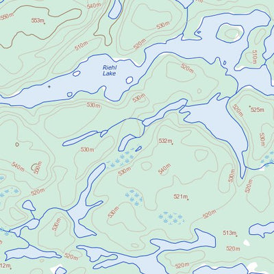 Natural Resources Canada Dobbin Lake, SK (074A10 Toporama) digital map