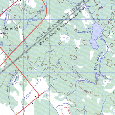 Natural Resources Canada Dolbeau, QC (032A16 CanMatrix) digital map