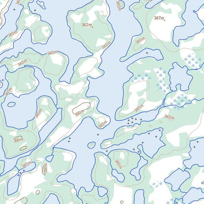 Natural Resources Canada Dolby Lake, NT (065E05 Toporama) digital map