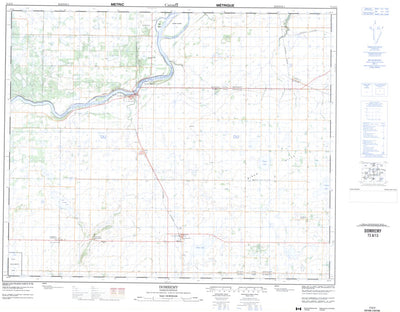Natural Resources Canada Domremy, SK (073A13 CanMatrix) digital map