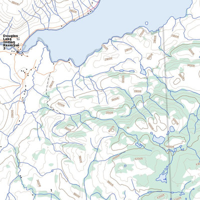 Natural Resources Canada Douglas Lake (092I01 Toporama) digital map