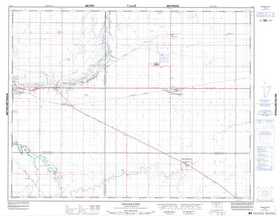 Natural Resources Canada Drinkwater, SK (072I06 CanMatrix) digital map