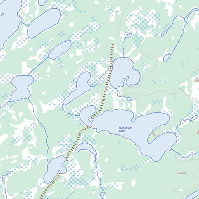 Natural Resources Canada Dubinsky Lake, MB (063I16 Toporama) digital map