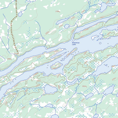 Natural Resources Canada Dubinsky Lake, MB (063I16 Toporama) digital map