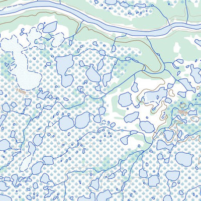 Natural Resources Canada Duddles Lake, MB (054L12 Toporama) digital map