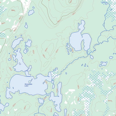 Natural Resources Canada Dufferin Lake, SK (074G05 Toporama) digital map